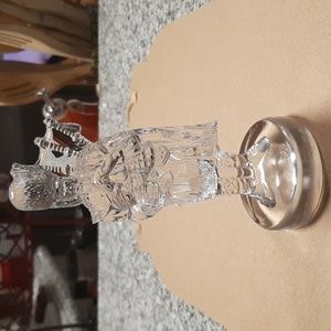 Edinburgh crystal Scottish bagpiper